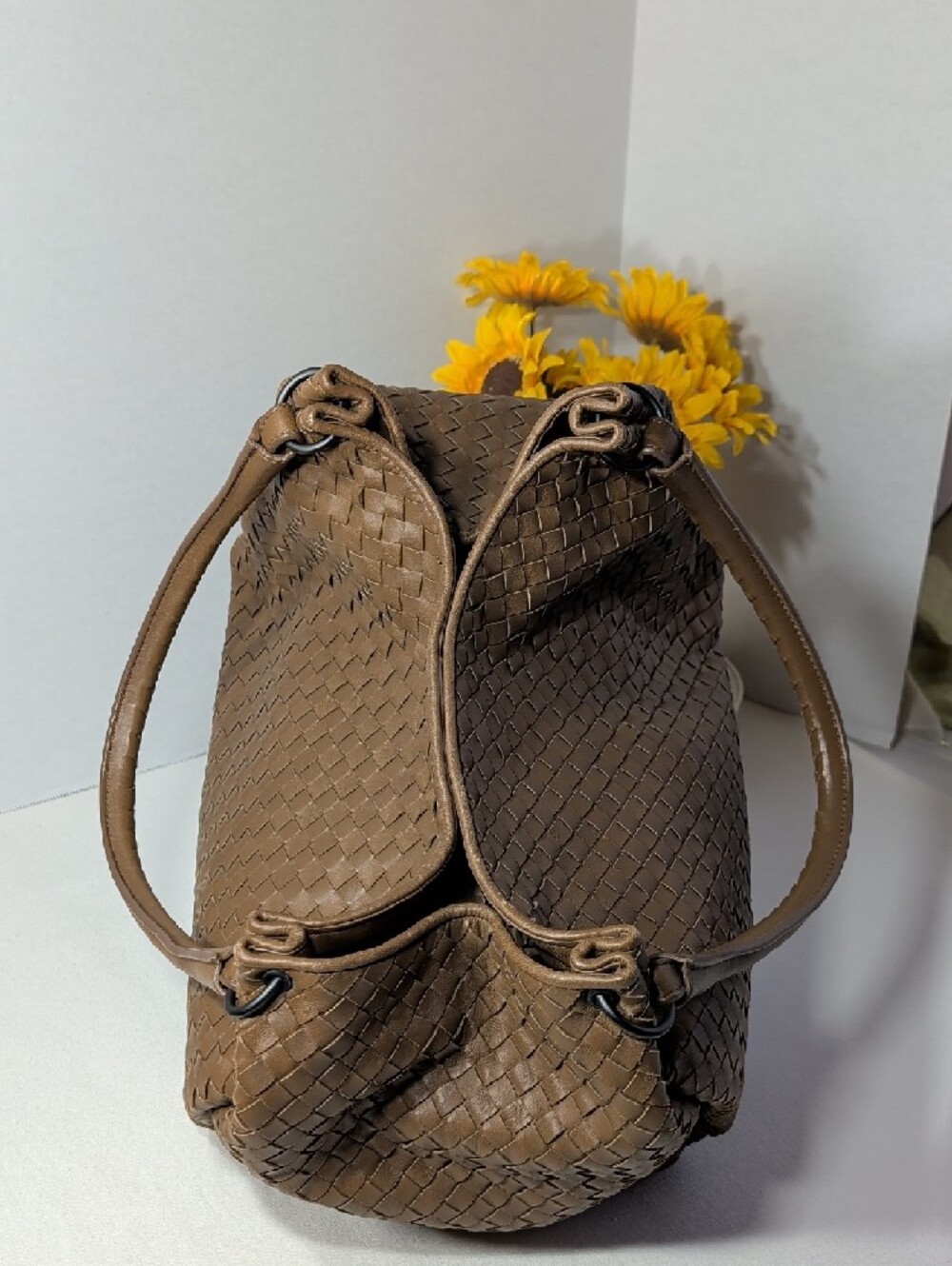 BOTTEGA VENETA Intrecciato Parachute Tote Bag Brown - Picture 13 of 16